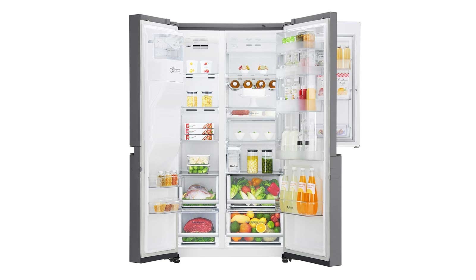 625L Door in Door™ Side by Side (Shiny Steel) Energiklasse F