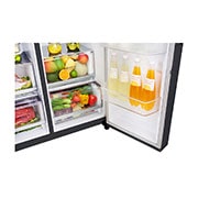 LG 625L Side by Side (Matte Black) - Energiklasse E, Vand-/isdispenser med vandtilkobling, Smart Diagnosis™ med Wi-Fi, GSJ960MCCZ