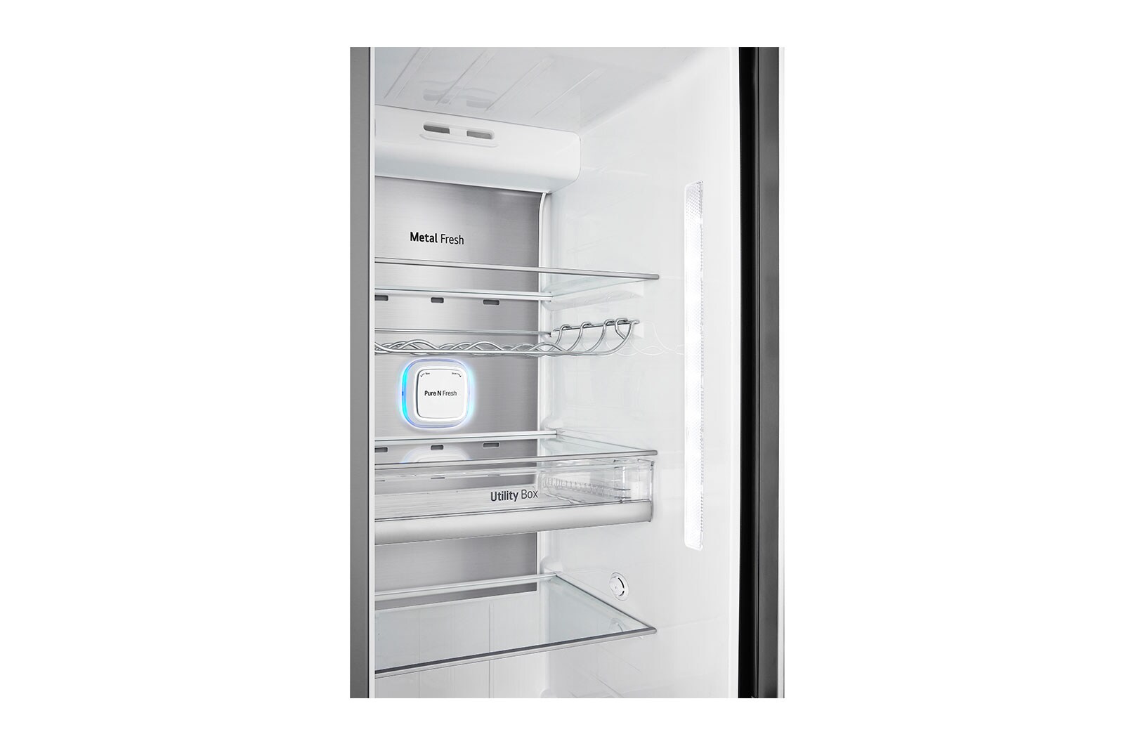 LG 625L Side by Side (Matte Black) - Energiklasse E, Vand-/isdispenser med vandtilkobling, Smart Diagnosis™ med Wi-Fi, GSJ960MCCZ