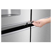 LG 625L Door in Door™ Side by Side (Noble Steel) - Energiklasse E, Vand-/isdispenser med vandtilkobling og Smart Diagnosis™ med Wi-Fi, GSJ960NSZE