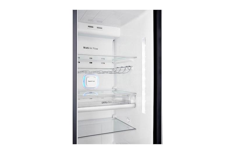 LG 625L Side by Side (Matte Black) - Energiklasse E, Vand-/isdispenser uden vandtilkobling, Smart Diagnosis™ med Wi-Fi, GSJ961MCCZ