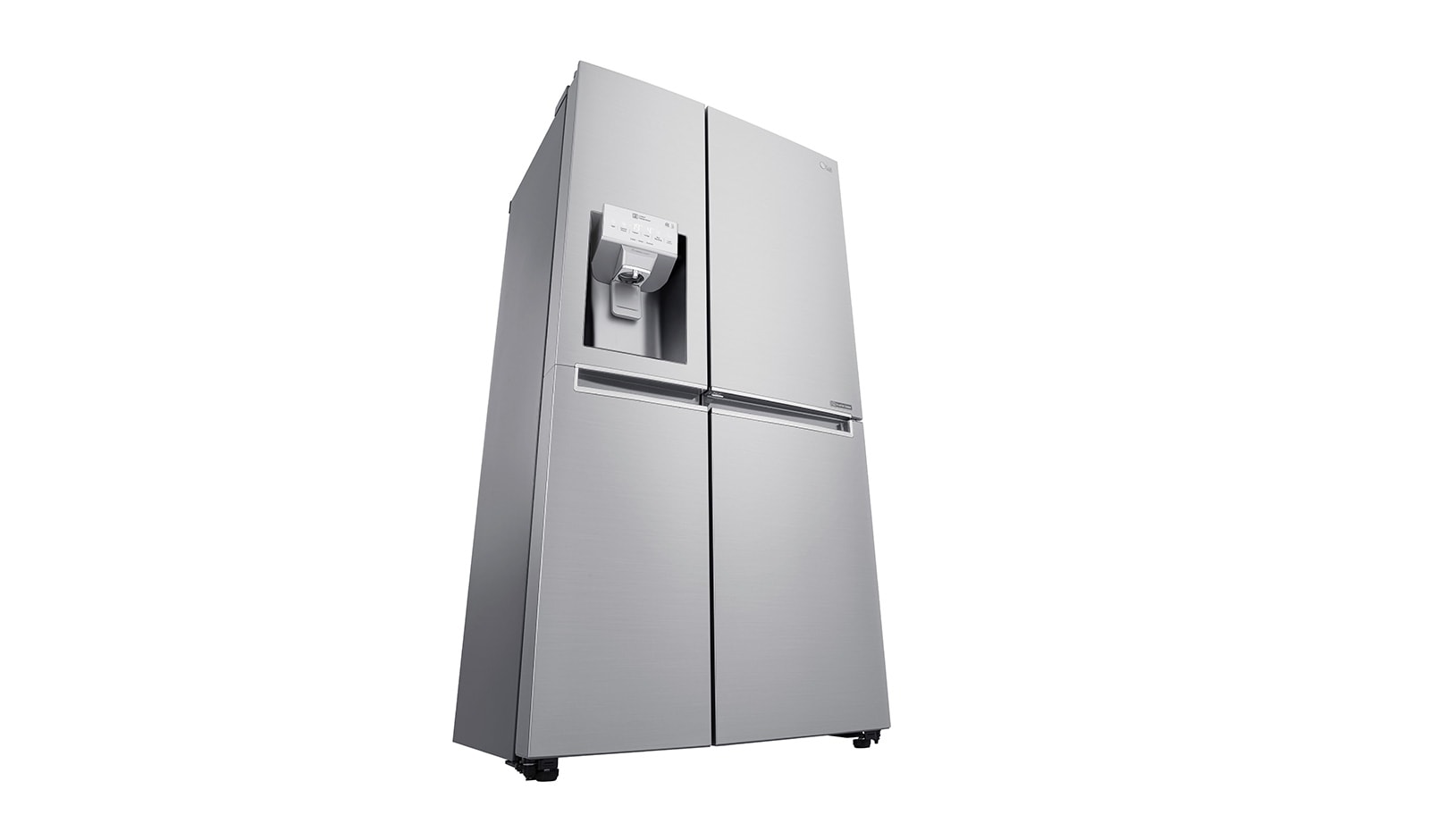 LG 625L Side by Side (Noble Steel) Energiklasse F, Vand-/isdispenser uden vandtilkobling, Smart Diagnosis™ med Wi-Fi, GSJ961NSUZ