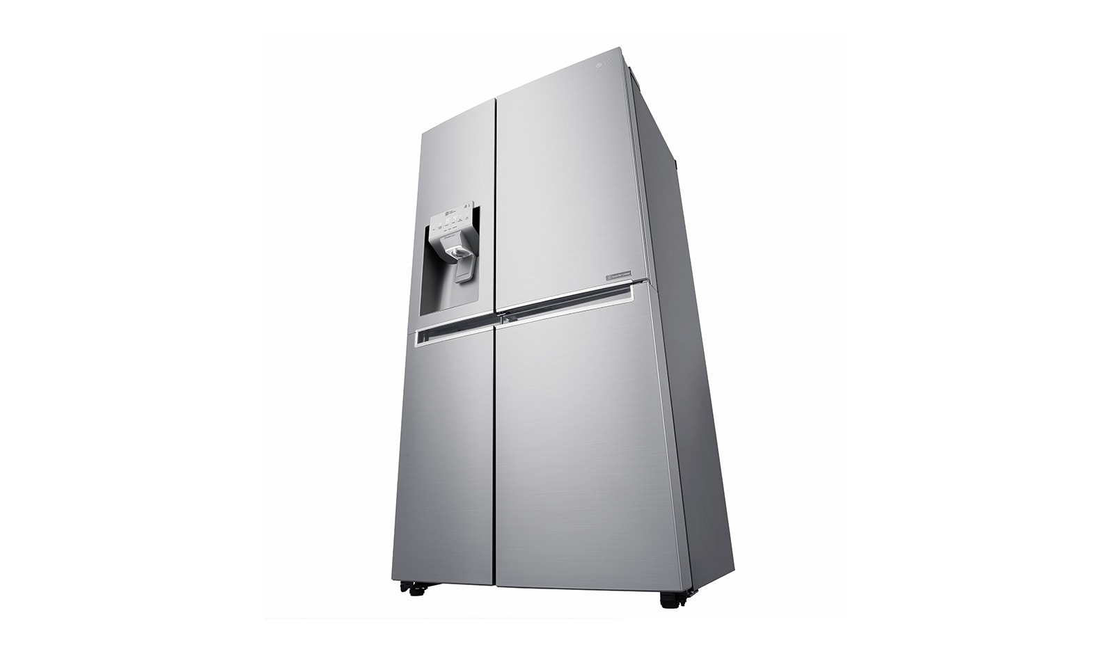 LG 625L Side by Side (Noble Steel) Energiklasse F, Vand-/isdispenser uden vandtilkobling, Smart Diagnosis™ med Wi-Fi, GSJ961NSUZ