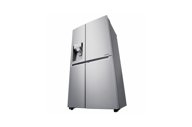 LG 625L Side by Side (Noble Steel) Energiklasse F, Vand-/isdispenser uden vandtilkobling, Smart Diagnosis™ med Wi-Fi, GSJ961NSUZ