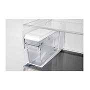 LG 625L Side by Side (Shiny Steel) - Energiklasse F, Vand-/isdispenser uden vandtilkobling, Smart Diagnosis™ med Wi-Fi, GSJ961PZVZ