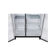 LG 641L Door in Door™ Side by Side (Matte Black), Energiklasse E, Vand-/isdispenser uden vandtilkobling, Smart Diagnosis™ , GSJC41EPPE