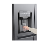LG 634L Door in Door™ Side by Side (Dark Graphite), Energiklasse F, Vand-/isdispenser uden vandtilkobling, Smart Diagnosis™, GSJV31DSXF