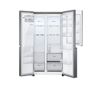 LG 634L Door in Door™ Side by Side (Dark Graphite), Energiklasse F, Vand-/isdispenser uden vandtilkobling, Smart Diagnosis™, GSJV31DSXF