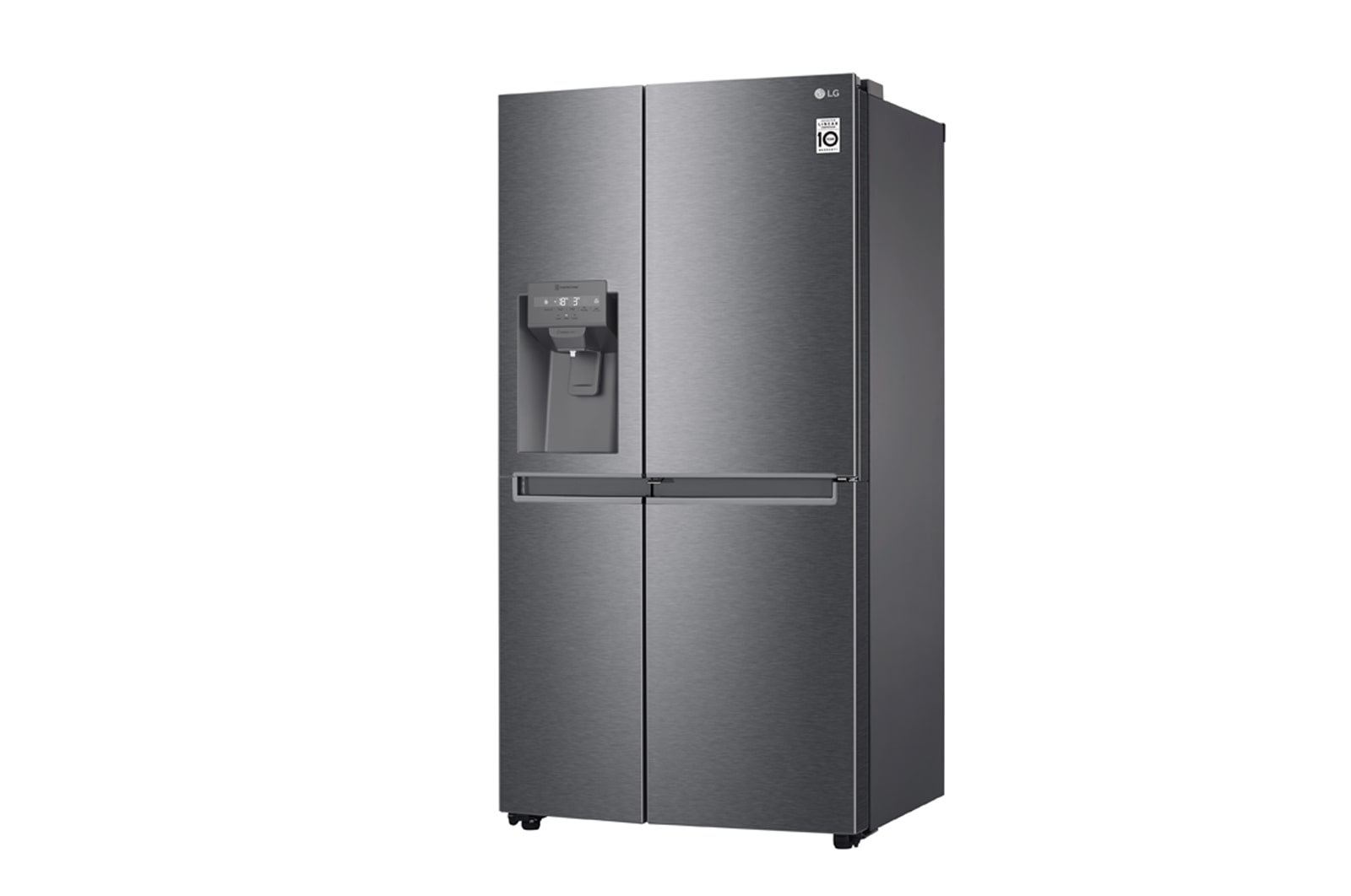 LG 634L Door in Door™ Side by Side (Dark Graphite), Energiklasse F, Vand-/isdispenser uden vandtilkobling, Smart Diagnosis™, GSJV31DSXF