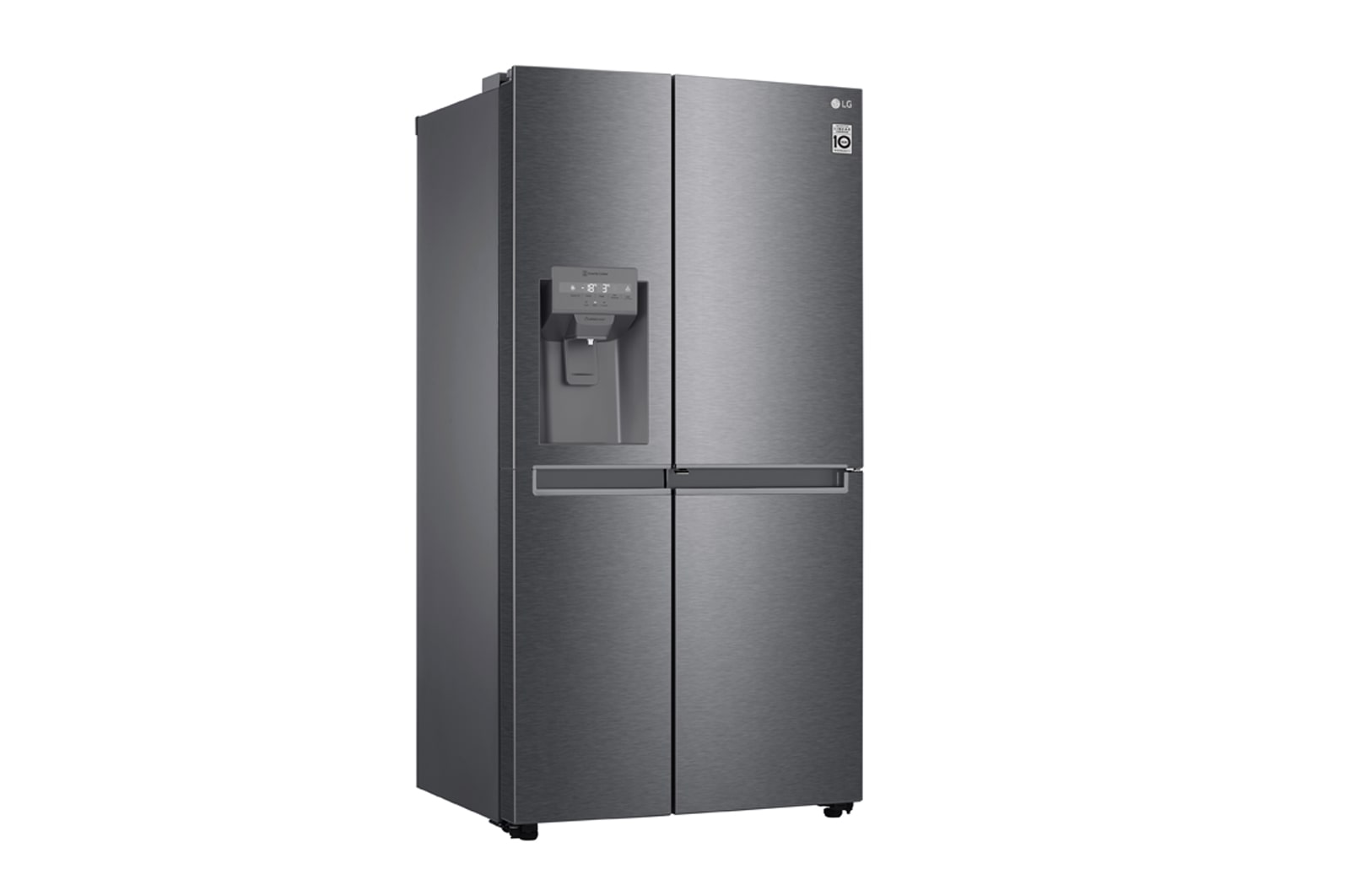 LG 634L Door in Door™ Side by Side (Dark Graphite), Energiklasse F, Vand-/isdispenser uden vandtilkobling, Smart Diagnosis™, GSJV31DSXF