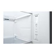 LG 635L Door in Door™ Side by Side (Matte Black Steel), Energiklasse E, Vand-/isdispenser med vandtilkobling, Smart Diagnosis™ med Wi-Fi, GSJV70MCLE