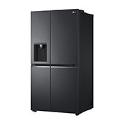 LG 635L Door in Door™ Side by Side (Matte Black Steel), Energiklasse E, Vand-/isdispenser med vandtilkobling, Smart Diagnosis™ med Wi-Fi, GSJV70MCLE