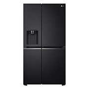 LG 635L Door in Door™ Side by Side (Western Black), Energiklasse E, Vand-/isdispenser med vandtilkobling, Smart Diagnosis™ med Wi-Fi, GSJV70WBTE