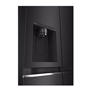 LG 635L Door in Door™ Side by Side (Western Black), Energiklasse E, Vand-/isdispenser med vandtilkobling, Smart Diagnosis™ med Wi-Fi, GSJV70WBTE