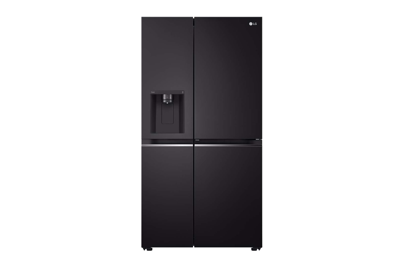 LG 635L Door in Door™ Side by Side (Western Black), Energiklasse E, Vand-/isdispenser med vandtilkobling, Smart Diagnosis™ med Wi-Fi, GSJV70WBTE