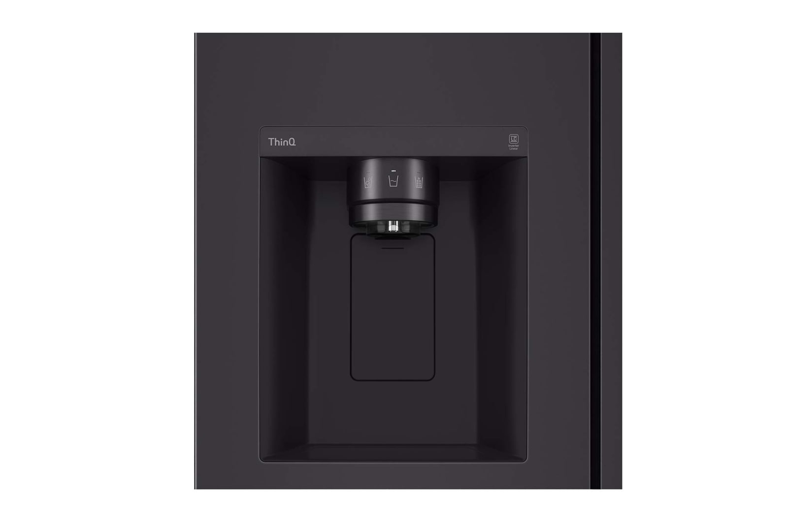LG 635L Door in Door™ Side by Side (Western Black), Energiklasse E, Vand-/isdispenser med vandtilkobling, Smart Diagnosis™ med Wi-Fi, GSJV70WBTE