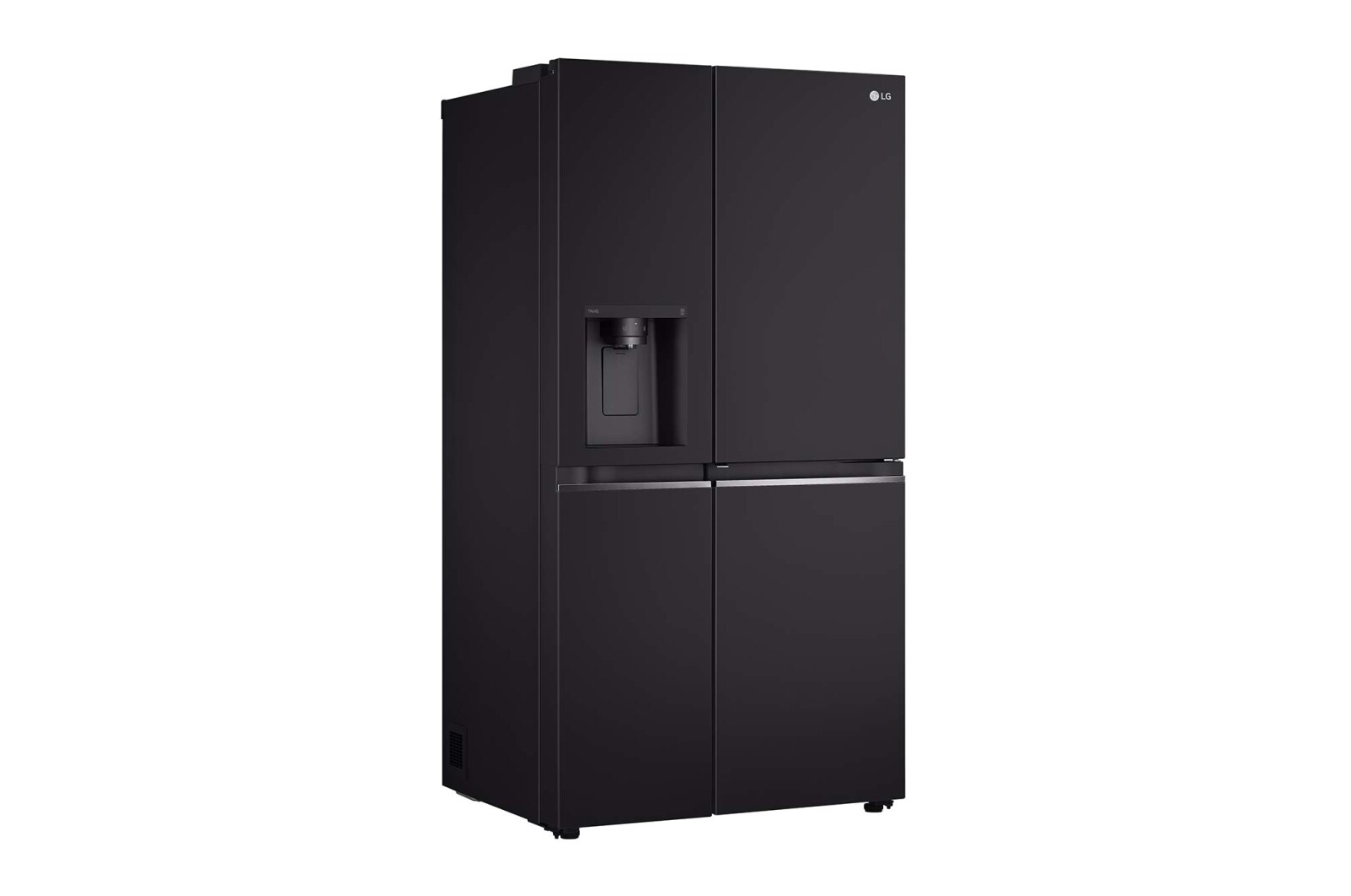 LG 635L Door in Door™ Side by Side (Western Black), Energiklasse E, Vand-/isdispenser med vandtilkobling, Smart Diagnosis™ med Wi-Fi, GSJV70WBTE