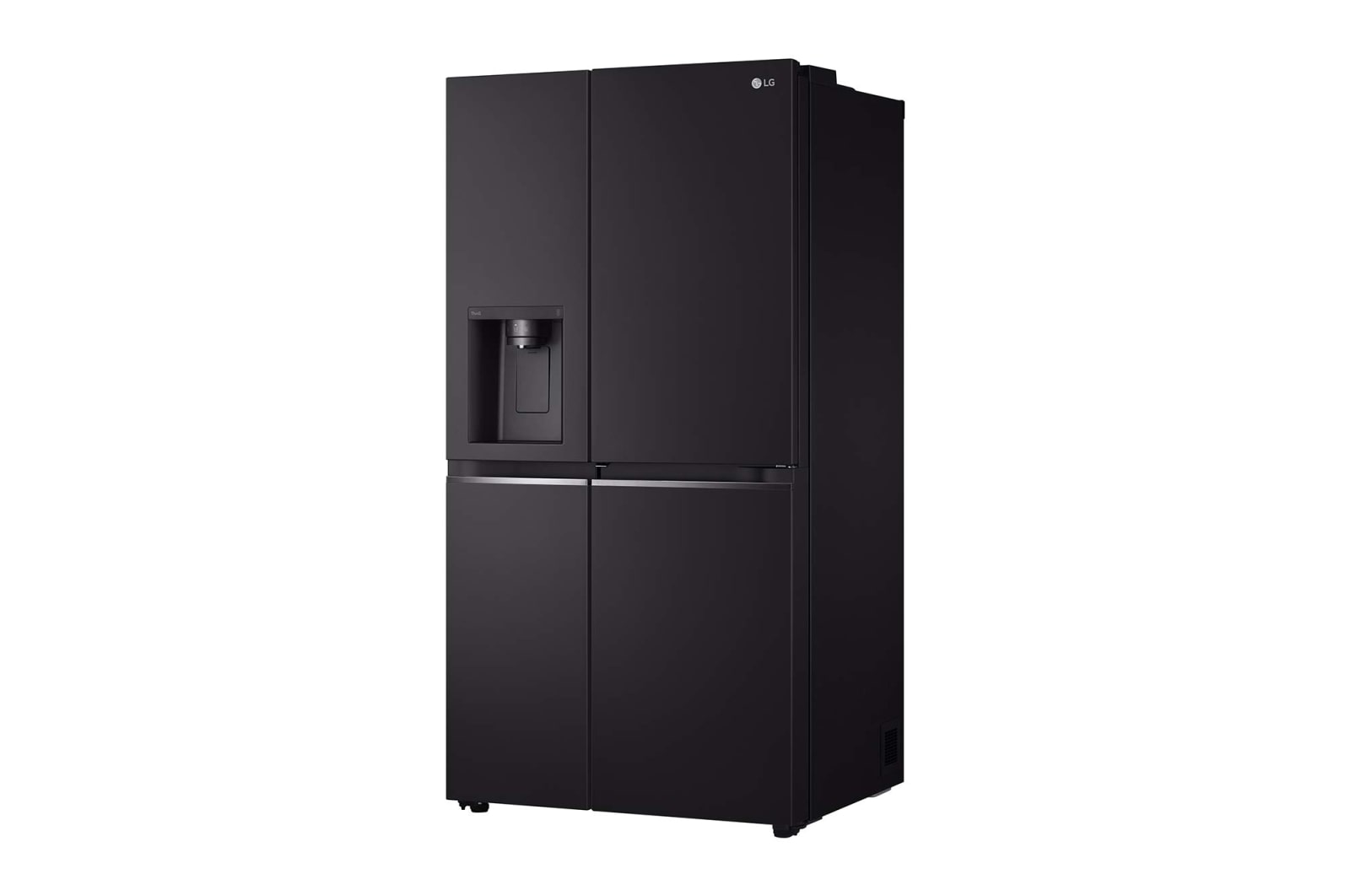 LG 635L Door in Door™ Side by Side (Western Black), Energiklasse E, Vand-/isdispenser med vandtilkobling, Smart Diagnosis™ med Wi-Fi, GSJV70WBTE