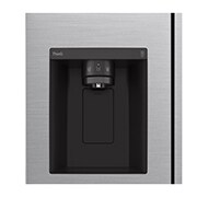 LG 635L Door in Door™ Side by Side (Shiny Steel), Energiklasse E, Vand-/isdispenser uden vandtilkobling, Smart Diagnosis™ med Wi-Fi, GSJV71PZLE