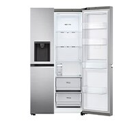 LG 635L Door in Door™ Side by Side (Shiny Steel), Energiklasse E, Vand-/isdispenser uden vandtilkobling, Smart Diagnosis™ med Wi-Fi, GSJV71PZTE