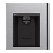 LG 635L Door in Door™ Side by Side (Shiny Steel), Energiklasse E, Vand-/isdispenser uden vandtilkobling, Smart Diagnosis™ med Wi-Fi, GSJV71PZTE