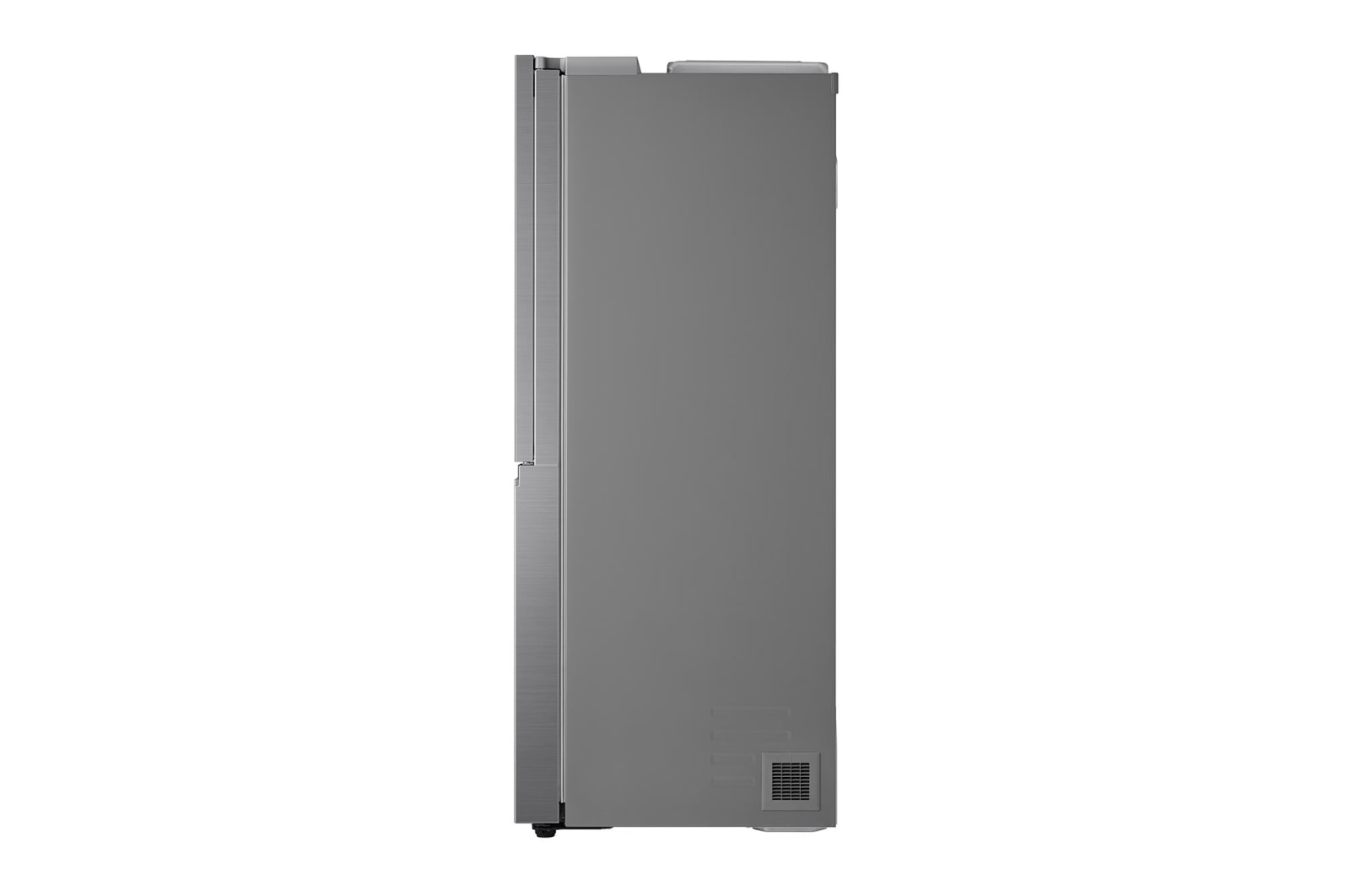 LG 635L Door in Door™ Side by Side (Shiny Steel), Energiklasse E, Vand-/isdispenser uden vandtilkobling, Smart Diagnosis™ med Wi-Fi, GSJV71PZTE