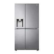 LG  635L Door in Door™ Side by Side (Shiny Steel), Energiklasse E, Vand-/isdispenser uden vandtilkobling, Smart Diagnosis™ med Wi-Fi, GSJV91PZAE