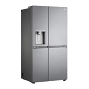LG  635L Door in Door™ Side by Side (Shiny Steel), Energiklasse E, Vand-/isdispenser uden vandtilkobling, Smart Diagnosis™ med Wi-Fi, GSJV91PZAE