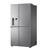 LG  635L Door in Door™ Side by Side (Shiny Steel), Energiklasse E, Vand-/isdispenser uden vandtilkobling, Smart Diagnosis™ med Wi-Fi, GSJV91PZAE