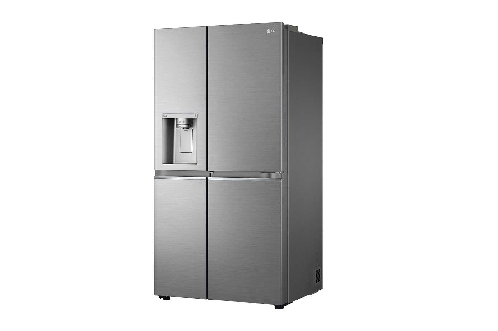 LG  635L Door in Door™ Side by Side (Shiny Steel), Energiklasse E, Vand-/isdispenser uden vandtilkobling, Smart Diagnosis™ med Wi-Fi, GSJV91PZAE