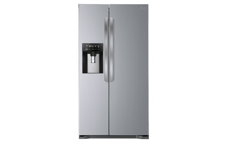 Visning forfra af Afrimningsfrit side-by-side-skab i med Non Plumbing isdispenser (508 L) GSL325NSYV