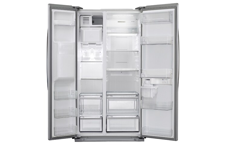 LG Afrimningsfrit side-by-side-skab i med Non Plumbing isdispenser (508 L), GSL325NSYV
