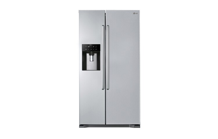 Visning forfra af Afrimningsfrit side-by-side-skab i klasse A&#43; med isdispenser (508 L) GSL325PVCVD