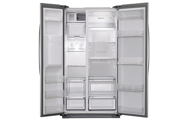 LG Afrimningsfrit side-by-side-skab i klasse A+ med isdispenser (508 L), GSL325PVCVD