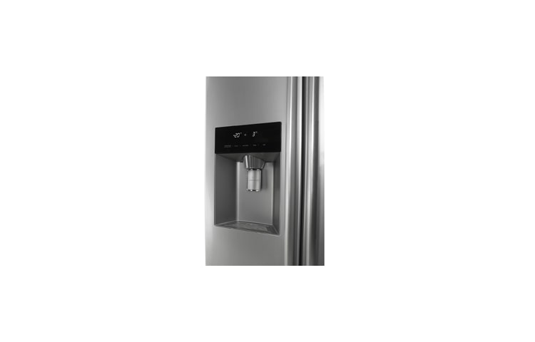 LG Afrimningsfrit side-by-side-skab i med isdispenser (508 L), GSL325SWCV