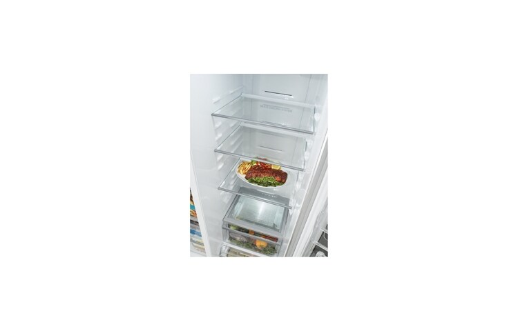 LG Afrimningsfrit side-by-side-skab i med Non Plumbing isdispenser (508 L), GSL325SWYV