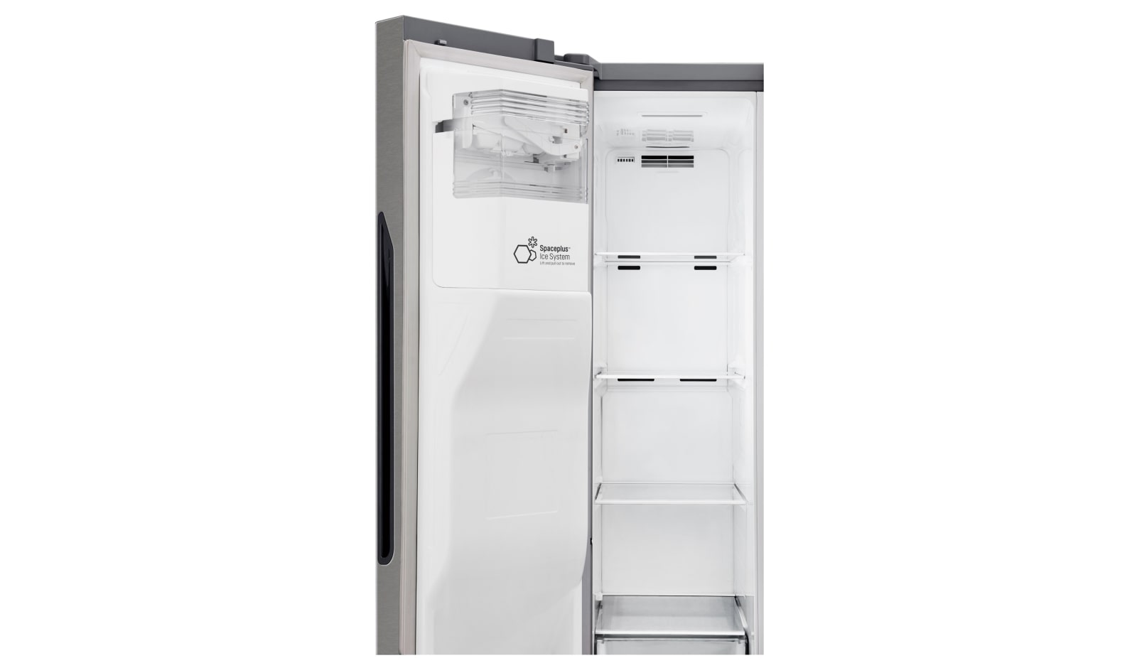 LG 606L Side by Side (mørkegrå) - Is og vand dispenser Energiklasse F Plumbing, Smart Diagnosis™, GSL360ICEV