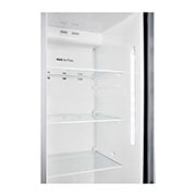 LG 625L Side by Side (Shiny Steel) - Energiklasse E, Vand-/isdispenser med vandtilkobling og Smart Diagnosis™ med Wi-Fi, GSL460ICEE