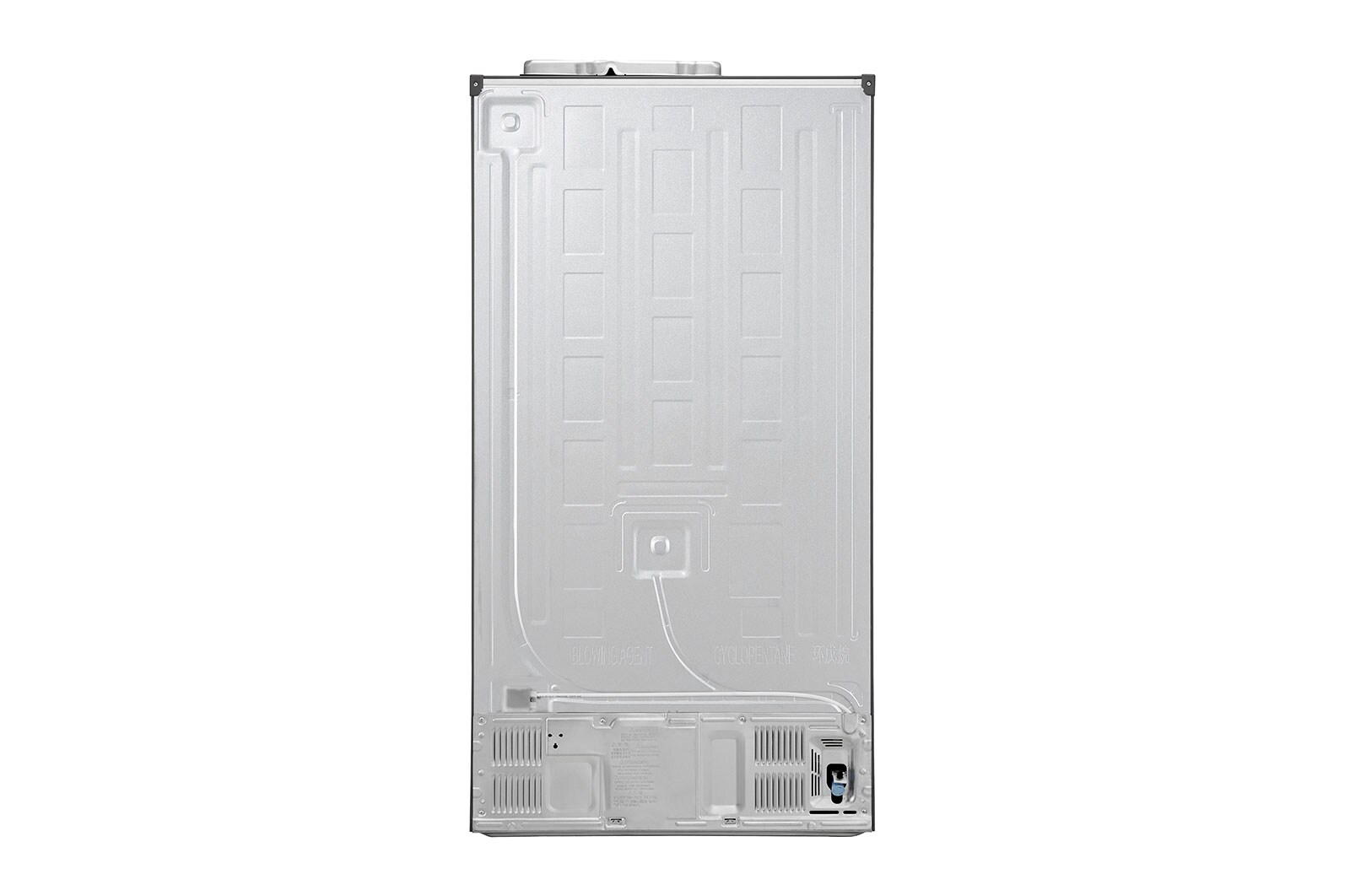 LG 625L Side by Side (Shiny Steel) - Energiklasse E, Vand-/isdispenser med vandtilkobling og Smart Diagnosis™ med Wi-Fi, GSL460ICEE
