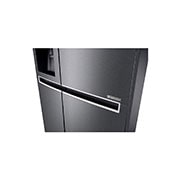 LG 625L Side by Side (mørkegrå) - Is og vand dispenser Energiklasse F Vand-/isdispenser uden vandtilkobling, Smart Diagnosis™ med wifi, GSL471ICEZ