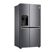 LG 625L Side by Side (mørkegrå) - Is og vand dispenser Energiklasse F Vand-/isdispenser uden vandtilkobling, Smart Diagnosis™ med wifi, GSL471ICEZ