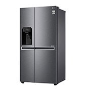 LG 625L Side by Side (mørkegrå) - Is og vand dispenser Energiklasse F Vand-/isdispenser uden vandtilkobling, Smart Diagnosis™ med wifi, GSL471ICEZ