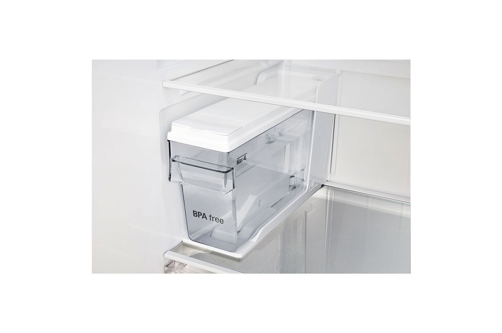 LG 625L Side by Side (mørkegrå) - Is og vand dispenser Energiklasse F Vand-/isdispenser uden vandtilkobling, Smart Diagnosis™ med wifi, GSL471ICEZ