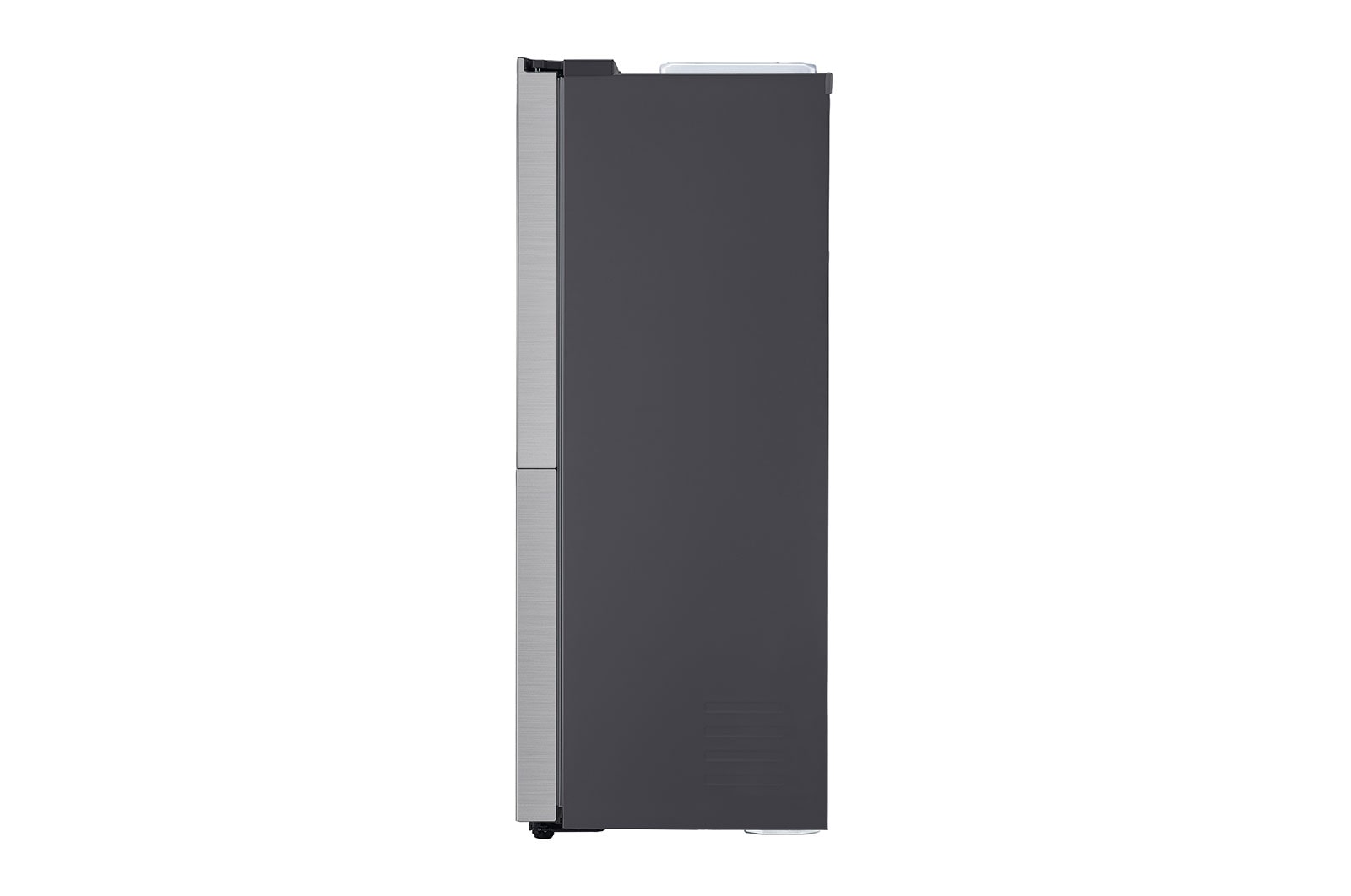 LG 625L Side by Side (Shiny Steel) - Energiklasse F, Vand-/isdispenser med vandtilkobling og Smart Diagnosis™ , GSL480PZXV