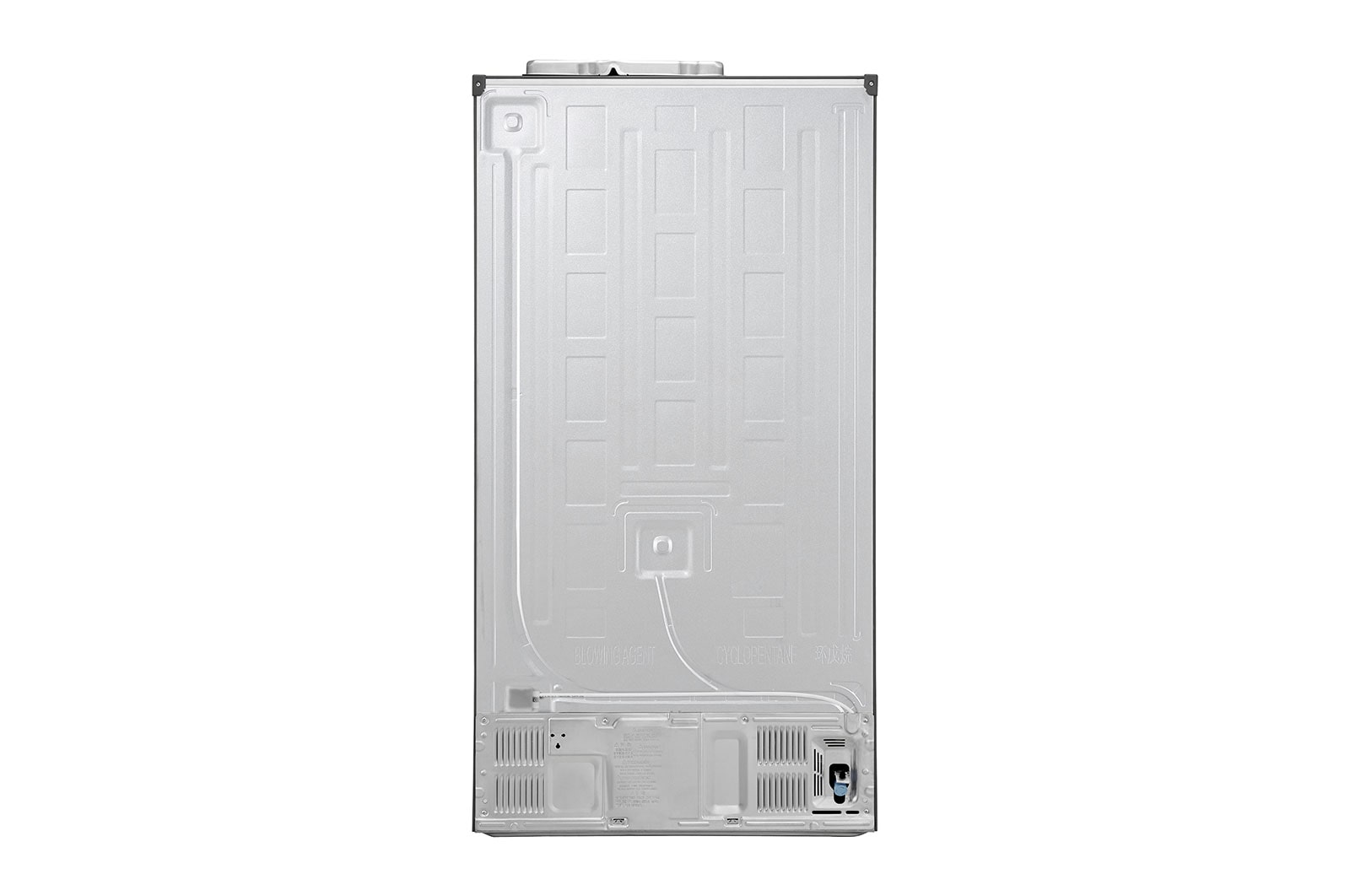 LG 625L Side by Side (Shiny Steel) - Energiklasse F, Vand-/isdispenser med vandtilkobling og Smart Diagnosis™ , GSL480PZXV