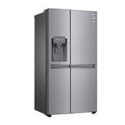 LG 625L Side by Side (Shiny Steel) - Energiklasse F, Vand-/isdispenser med vandtilkobling og Smart Diagnosis™ , GSL480PZXV