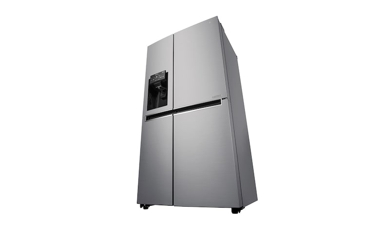 LG 625L Side by Side (Shiny Steel) Energiklasse F, Vand-/isdispenser med vandtilkobling, Smart Diagnosis™ med Wi-Fi, GSL760PZXV