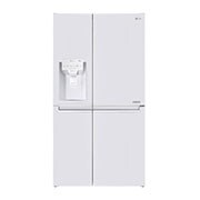 Visning forfra af 625L Side by Side (Hvid) - Is og vand dispenser Energiklasse F Vand-/isdispenser med vandtilkobling, Smart Diagnosis™ med wifi GSL760SWXV