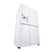 LG 625L Side by Side (Hvid) - Is og vand dispenser Energiklasse F Vand-/isdispenser med vandtilkobling, Smart Diagnosis™ med wifi, GSL760SWXV