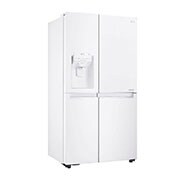 LG 625L Side by Side (Hvid) - Is og vand dispenser Energiklasse F Vand-/isdispenser med vandtilkobling, Smart Diagnosis™ med wifi, GSL760SWXV